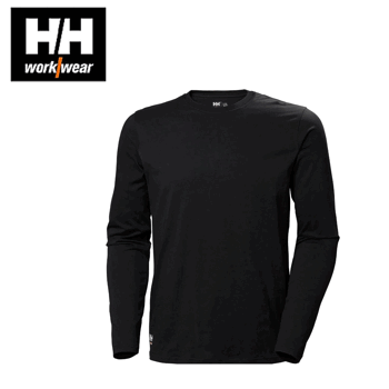 T-paita Helly Hansen Manchester pitkähihainen musta