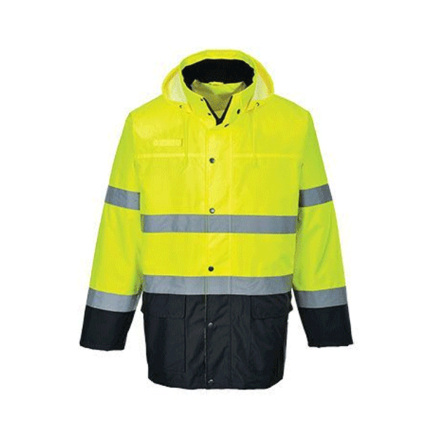 Shell Jacket Warning Portwest Yellow / Navy - 2