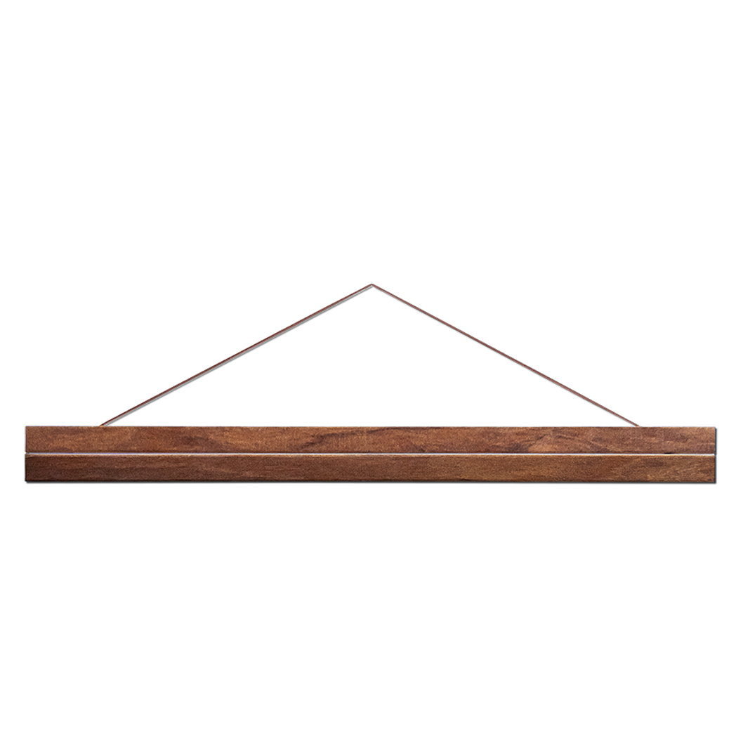 Julistetaulu nahkahihnalla 50cm Pähkinän värinen - 2