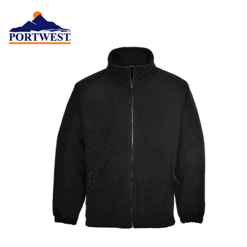 Fleecetakki Portwest Aran, musta
