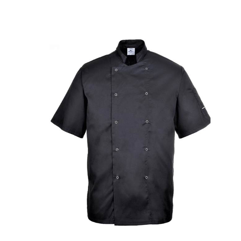 Chef’s coat Portwest Cumbria Unisex Black - 2