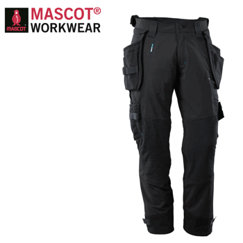 Hantverksbyxa Full Stretch Proffs Mascot Svart