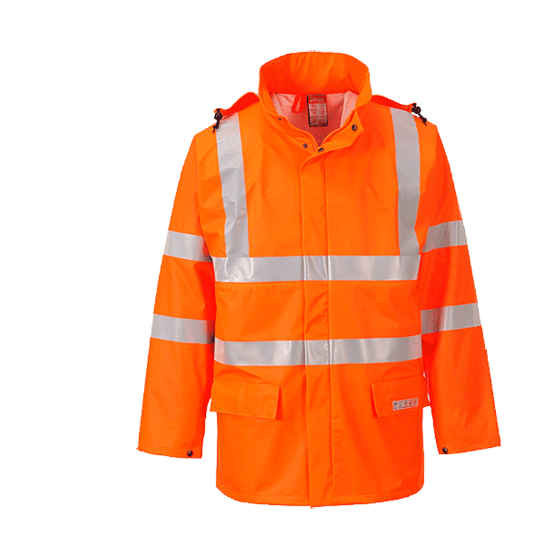 Regnjakke Flammesikker Sealtex Advarsel Or - 2