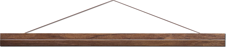 product-image Julistekaistale nahkahihnalla 70cm Pähkinän värinen