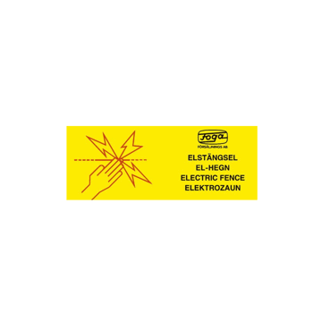 Varoituskyltti Sähköaitaus