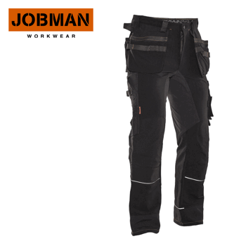 Hantverksbyxa Stretch Jobman 2191 Svart