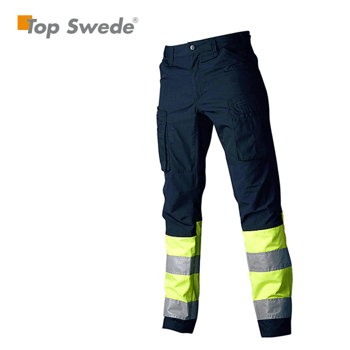 Työhousu Topswede Stretch luokka 1 Sininen / Keltainen
