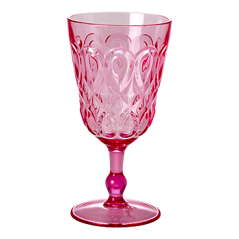 Viinilasi Swirly Rosa Rice muovia