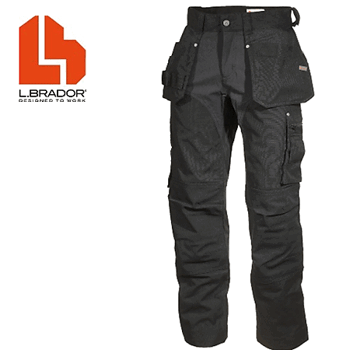 Hantverksbyxa L.Brador 104PB Stretch Svart