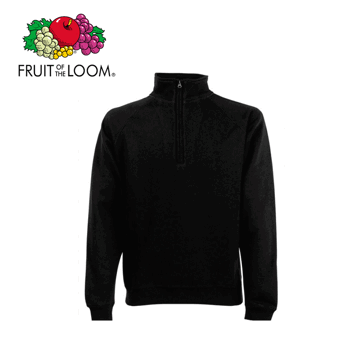 Sweatshirt Frugt 1/2 lynlås Sort