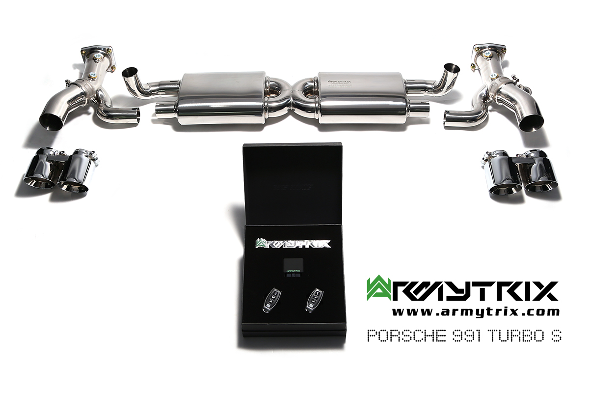 PORSCHE 911 TURBO 991 TURBO / S (2013-2015) STAINLESS STEEL DECATTED-EXHAUST - 15