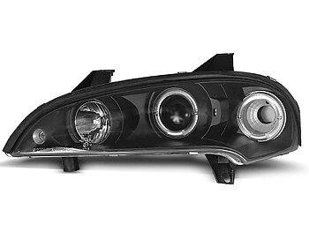 HEADLIGHTS OPEL TIGRA 09.94-12.00 ANGEL EYES BLACK