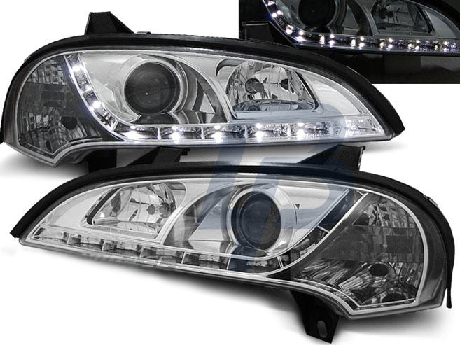 HEADLIGHTS OPEL TIGRA 09.94-12.00 DAYLIGHT CHROME - 2