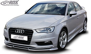 FRONT SPOILER VARIO-X AUDI A3 8V, 8VA SPORTBACK, 8VS SEDAN, 8V7 CONVERTIBLE FRONT LIP SPLITTER