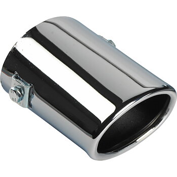 UNIVERSAL SIX PERFORMANCE CHROME EXHAUST TIP OVAL 105X80X60MM