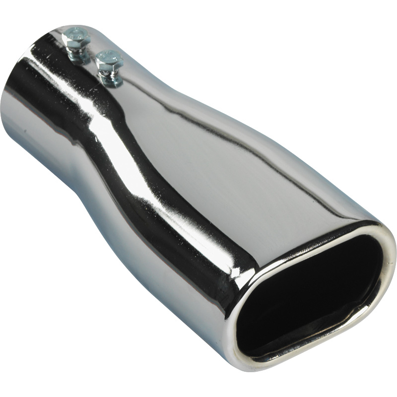UNIVERSAL SIX PERFORMANCE CHROME EXHAUST TIP FLAT 165X80X50MM