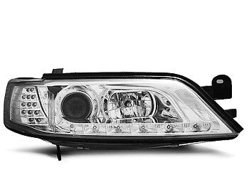 STRÅLKASTARE OPEL VECTRA B 11.96-12.98 DAYLIGHT KROMADE LED INDICATOR