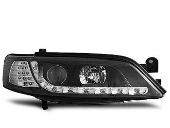 STRÅLKASTARE OPEL VECTRA B 11.96-12.98 DAYLIGHT SVARTA LED INDICATOR