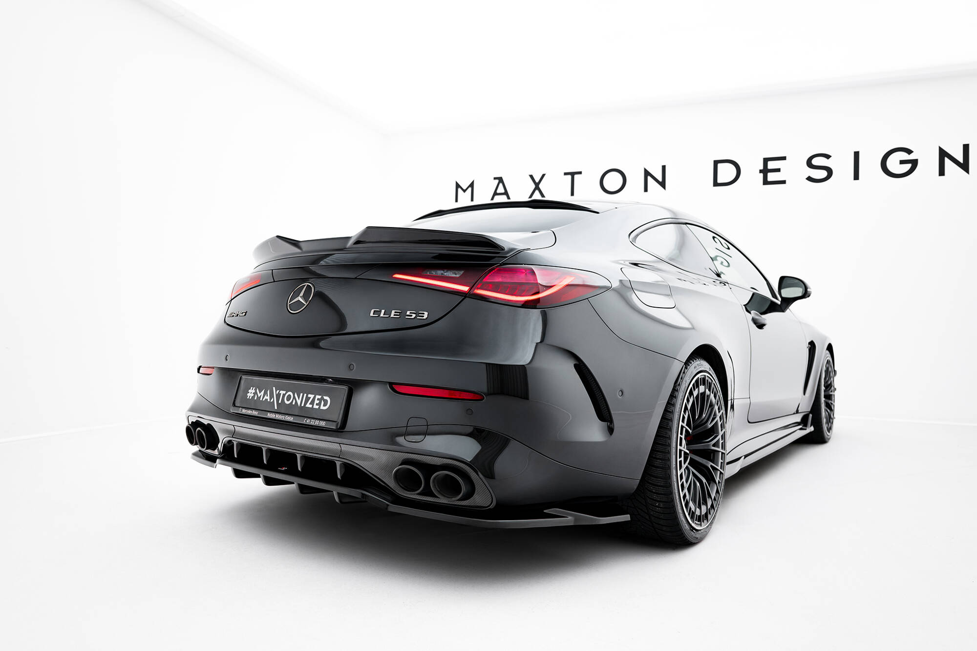 REAR SPLITTER (WITH VERTICAL BARS) SUITABLE FOR MERCEDES-AMG CLE 53 C236 – MAXTON DESIGN - 5