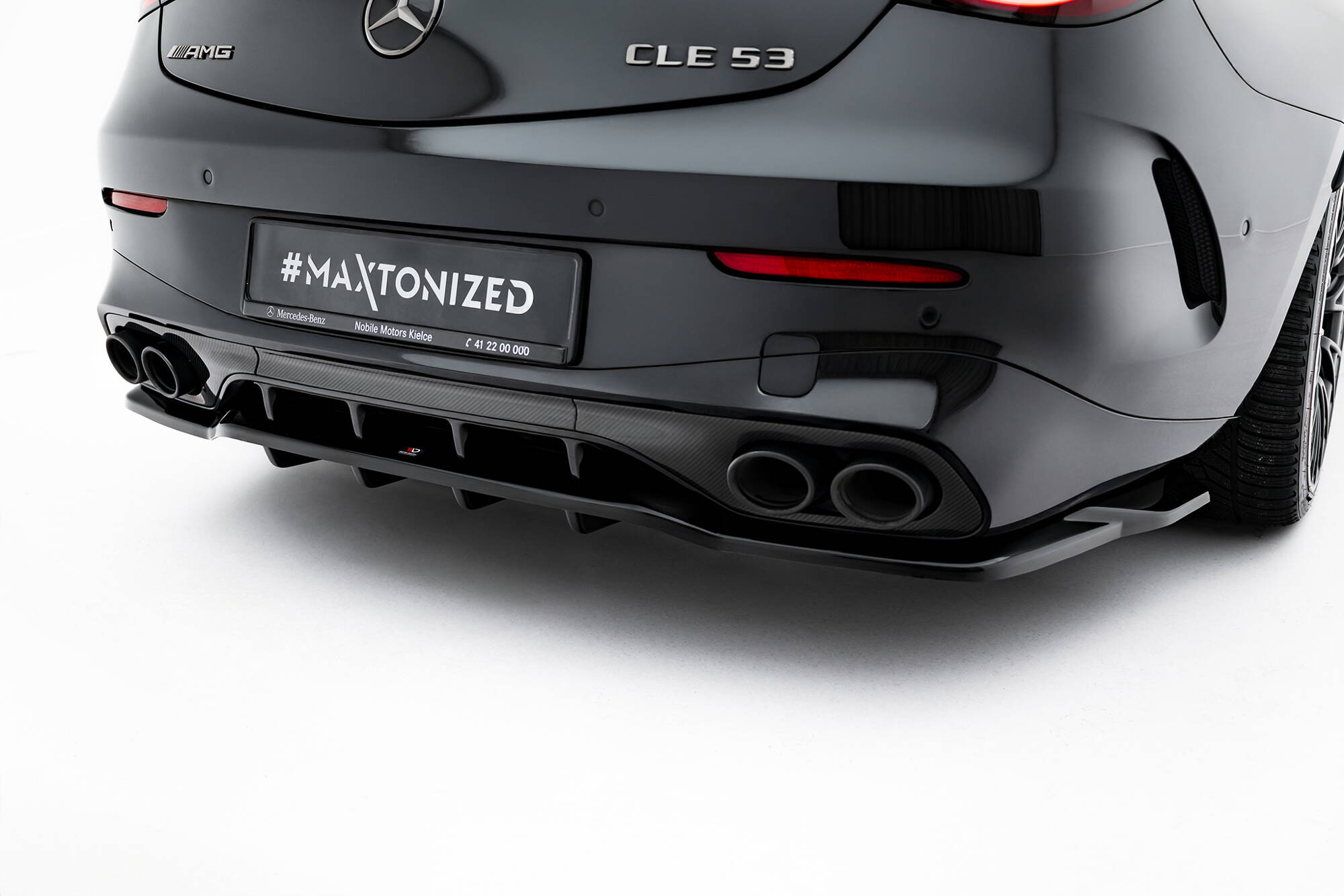 REAR SPLITTER (WITH VERTICAL BARS) SUITABLE FOR MERCEDES-AMG CLE 53 C236 – MAXTON DESIGN - 2