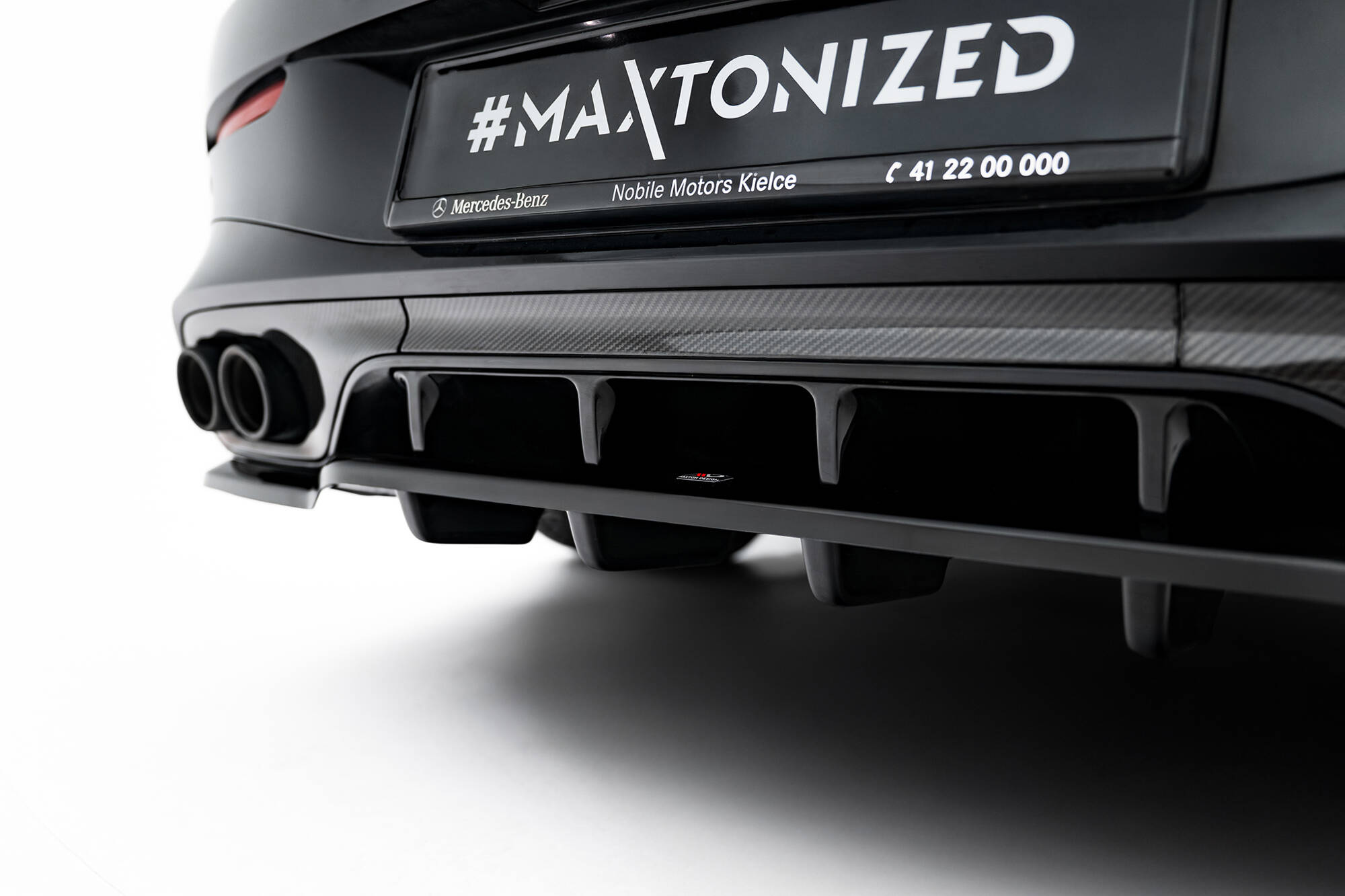 REAR SPLITTER (WITH VERTICAL BARS) SUITABLE FOR MERCEDES-AMG CLE 53 C236 – MAXTON DESIGN - 4