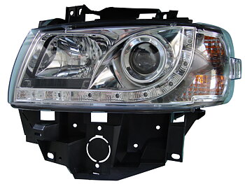 VW T4 GP 96+ HEADLIGHTS CHROME V1