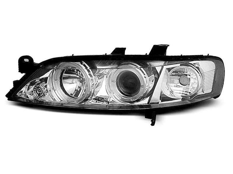 HEADLIGHTS OPEL VECTRA B 11.95-12.98 ANGEL EYES CHROME