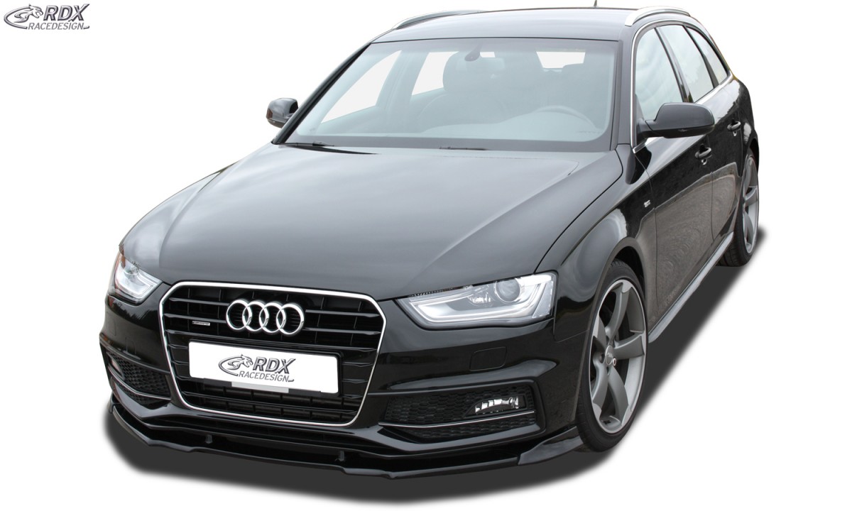 FRONT SPOILER VARIO-X AUDI A4 B8 FACELIFT 2011+ (S-LINE- AND S4-FRONTBUMPER) FRONT LIP SPLITTER - 2