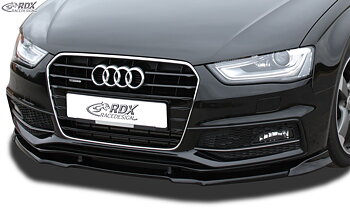 FRONT SPOILER VARIO-X AUDI A4 B8 FACELIFT 2011+ (S-LINE- AND S4-FRONTBUMPER) FRONT LIP SPLITTER