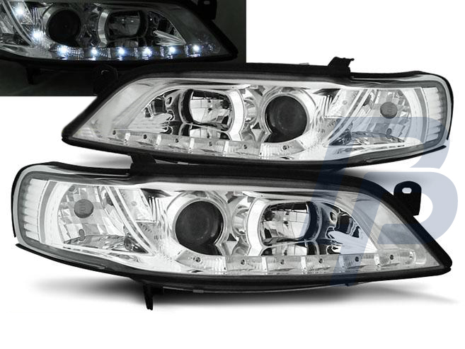HEADLIGHTS OPEL VECTRA B 01.99-03.02 DAYLIGHT CHROME - 2