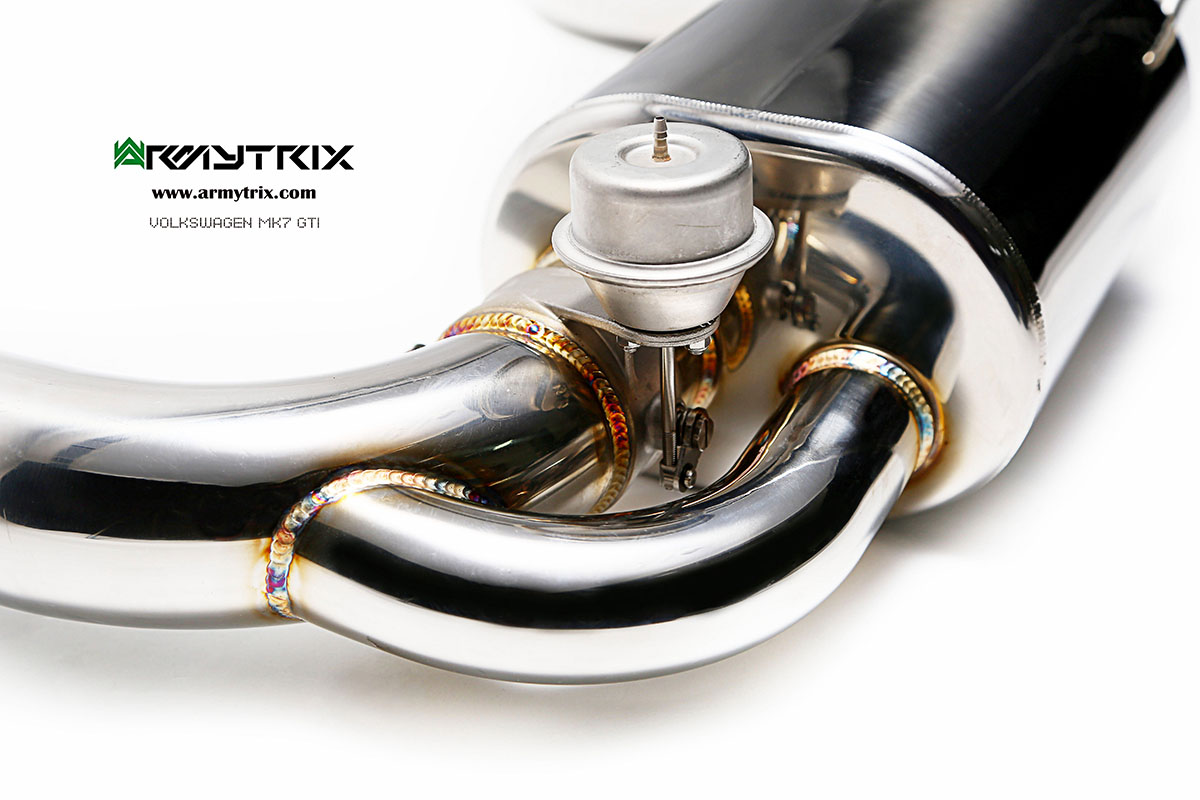VOLKSWAGEN GOLF 7 / 7.5 GTI 2.0 TURBO (2013-) STAINLESS STEEL CAT-BACK - 3