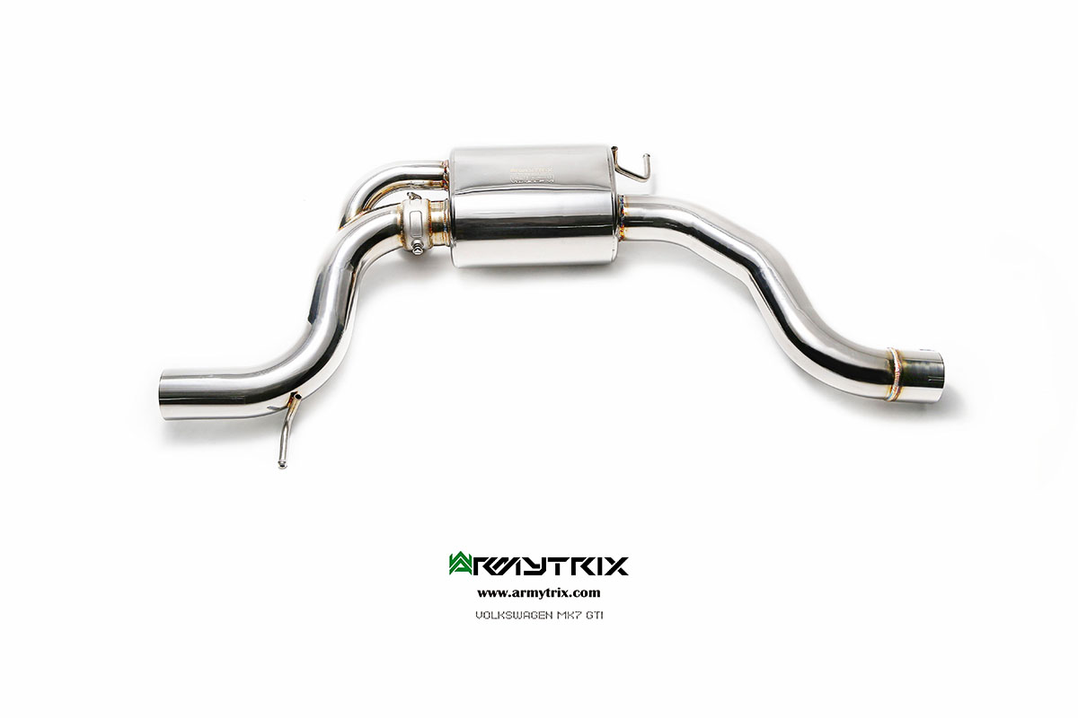 VOLKSWAGEN GOLF 7 / 7.5 GTI 2.0 TURBO (2013-) STAINLESS STEEL CAT-BACK - 18