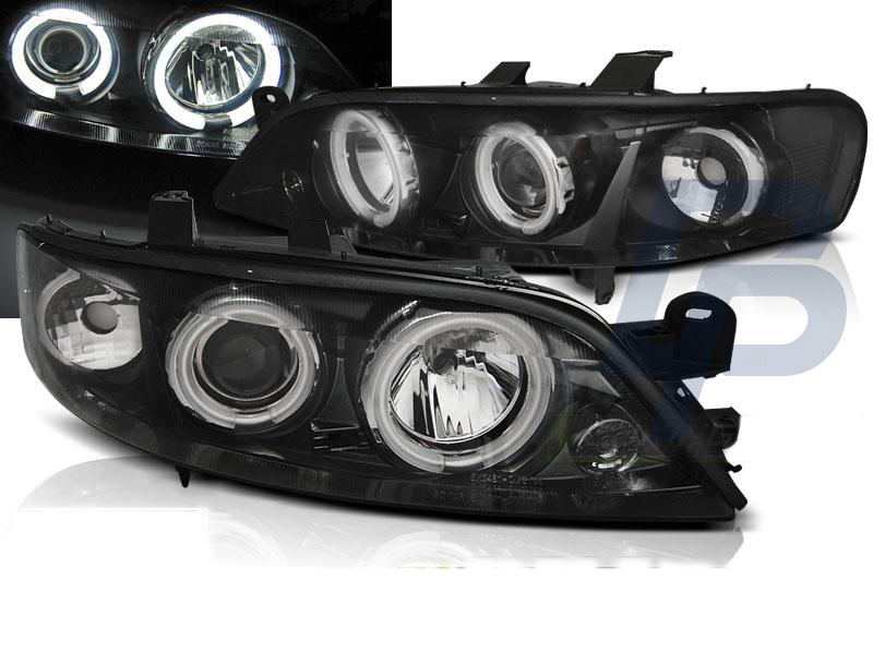 HEADLIGHTS OPEL VECTRA B 99-03.02 ANGEL EYES CCFL BLACK - 5