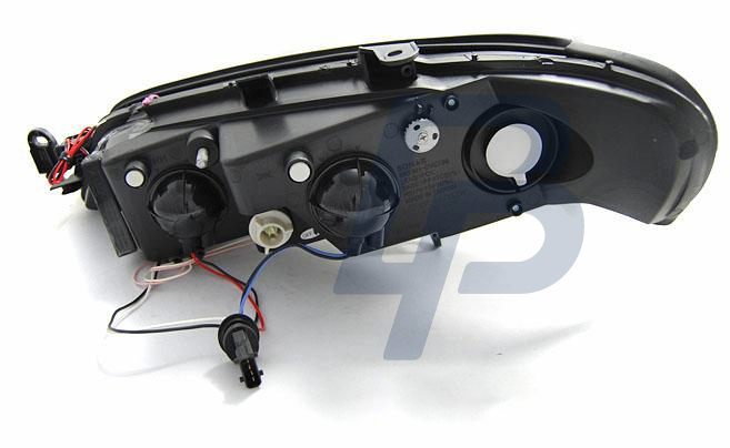 HEADLIGHTS OPEL VECTRA B 99-03.02 ANGEL EYES CCFL BLACK - 4