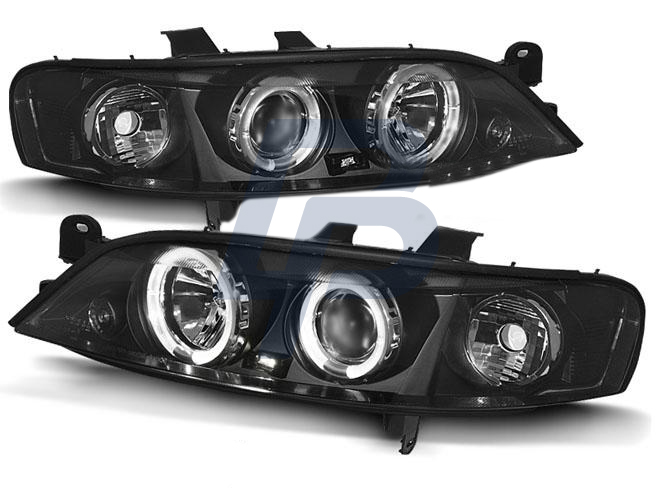 HEADLIGHTS OPEL VECTRA B 99-03.02 ANGEL EYES BLACK - 2