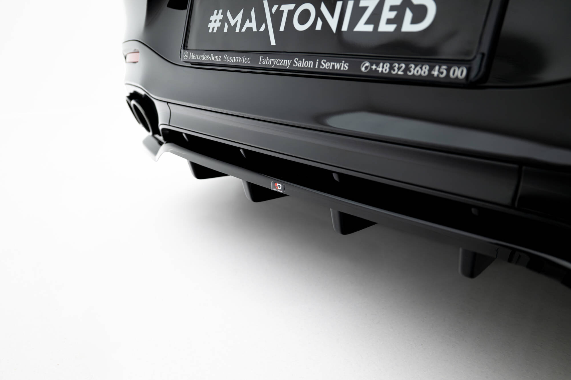 REAR SPLITTER (WITH VERTICAL BARS) SUITABLE FOR MERCEDES-AMG SL 63 R232 – MAXTON DESIGN - 2