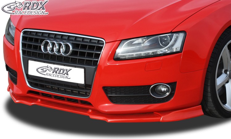 FRONT SPOILER VARIO-X AUDI A5 -2011 (COUPE + CONVERTIBLE + SPORTBACK, NORMAL FRONTBUMPER) FRONT LIP SPLITTER