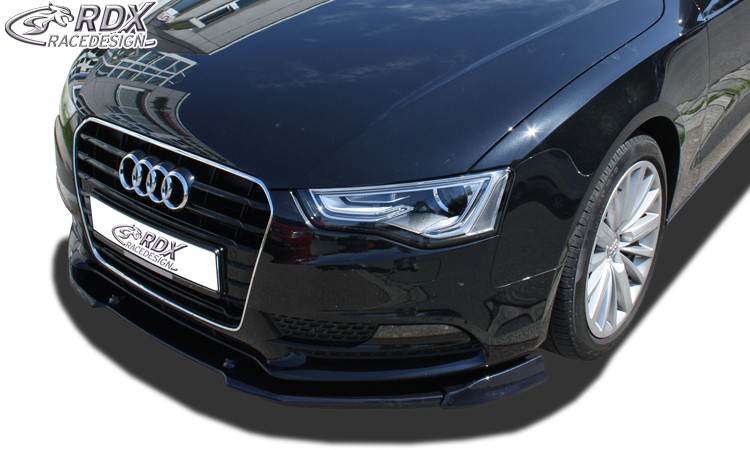 FRONT SPOILER VARIO-X AUDI A5 2011+ (COUPE + CONVERTIBLE + SPORTBACK, NORMAL FRONTBUMPER) FRONT LIP SPLITTER