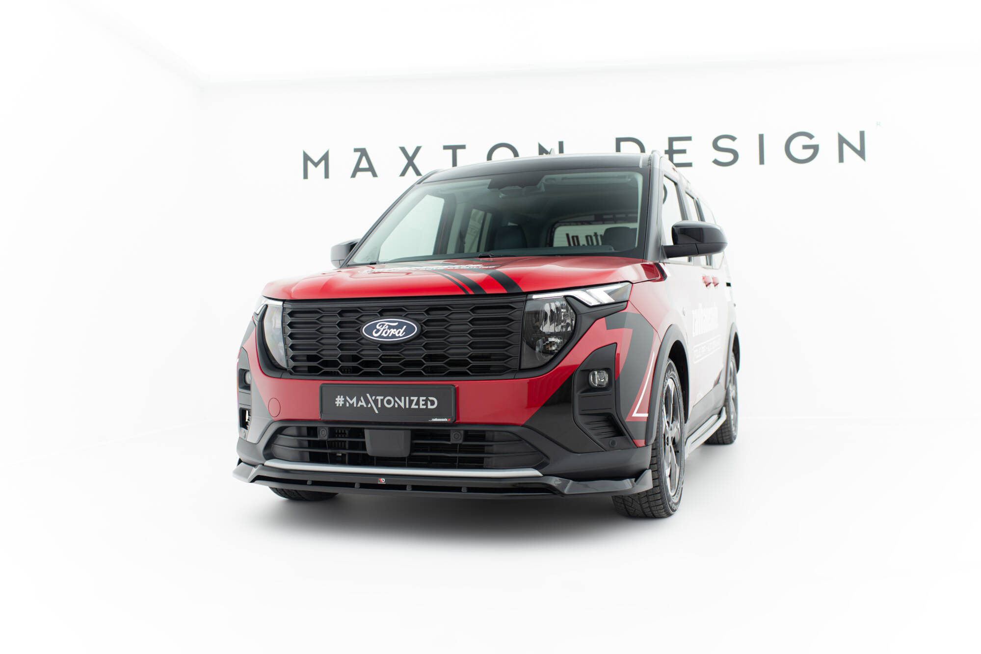 FRONT SPLITTER SUITABLE FOR FORD TOURNEO COURIER MK2 – MAXTON DESIGN - 4