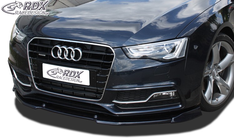 FRONT SPOILER VARIO-X AUDI A5 2011+ / S5 (COUPE + CONVERTIBLE + SPORTBACK, S-LINE- AND S5-FRONTBUMPER) FRONT LIP SPLITTER