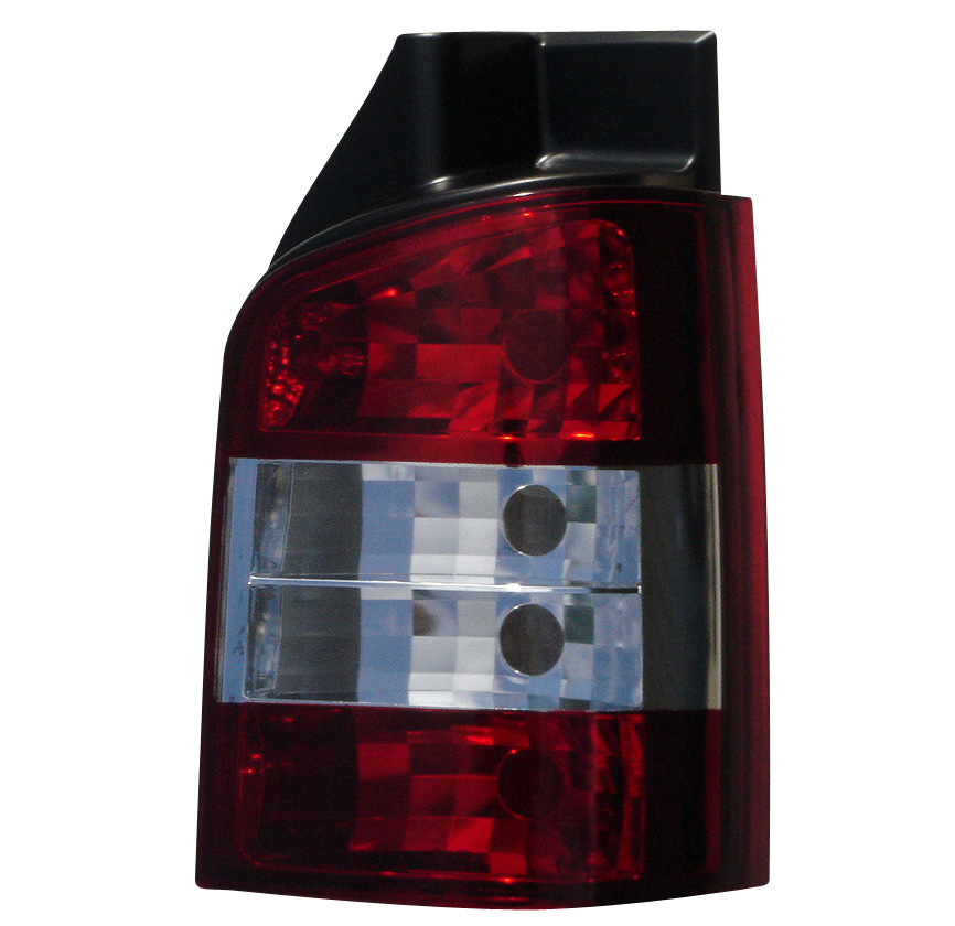 VW T5 03+ TAILLIGHTS RED/CLEAR V1