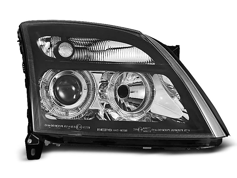 HEADLIGHTS OPEL VECTRA C 04.02-08.05 ANGEL EYES BLACK