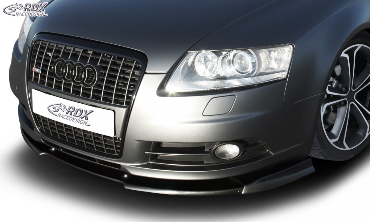 FRONT SPOILER VARIO-X AUDI A6 4F -2008 (S-LINE FRONTBUMPER) FRONT LIP SPLITTER