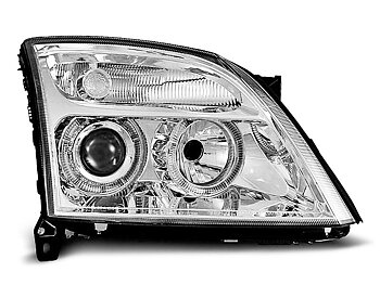 STRÅLKASTARE OPEL VECTRA C 04.02-08.05 ANGEL EYES KROMADE