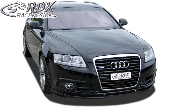 FRONT SPOILER VARIO-X AUDI A6 4F 2008-2011 (S-LINE FRONTBUMPER) FRONT LIP SPLITTER - 2