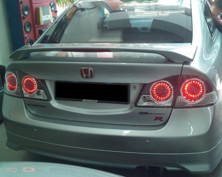 HONDA CIVIC 4D/HYBRID 05+ LED SMOKE TAILLIGHTS - 3