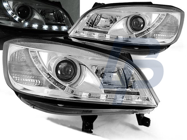 HEADLIGHTS OPEL ZAFIRA 04.99-06.05 DAYLIGHT CHROME - 2