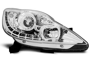 HEADLIGHTS PEUGEOT 107 05-11 DAYLIGHT CHROME