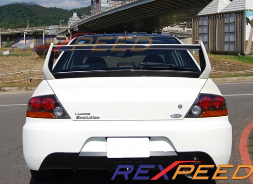 MITSUBISHI EVO VIII/IX 03-08 OEM V3 KOLFIBER BAGAGELUCKA LÄPP VINGE - 2
