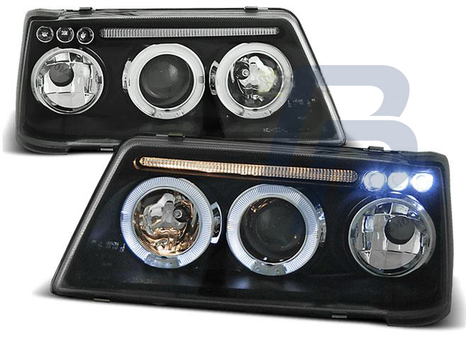 HEADLIGHTS PEUGEOT 205 09.83-10.96 ANGEL EYES BLACK - 2